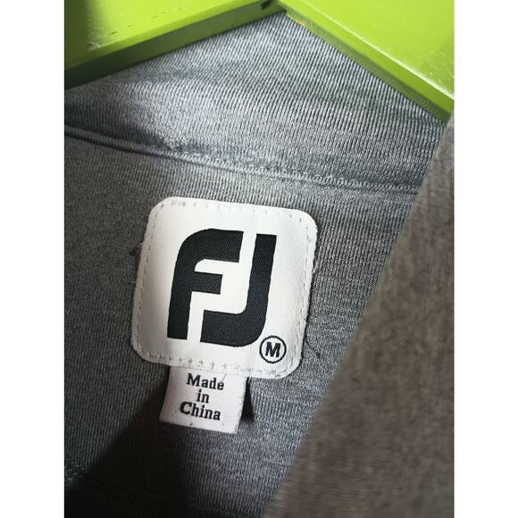 Footjoy FJ Quarter Zip Vented Pullover Gray Women's Medium Golf Shirt Outdoors - Picture 2 of 4